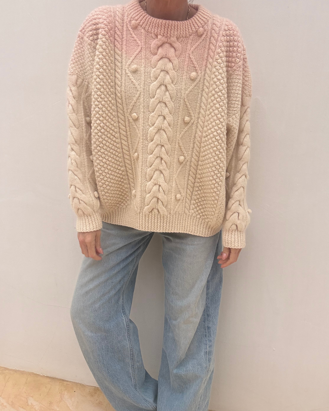 Hand Dyed Aran Pale Pink