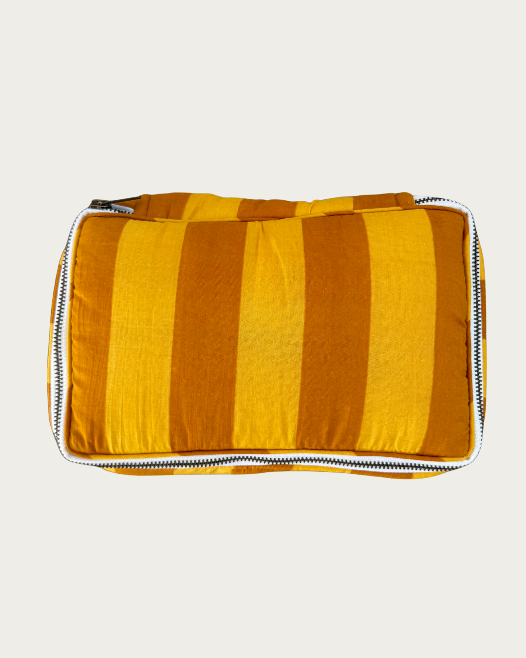 Get in Line Toiletry Pouch - Toffee + Mustard