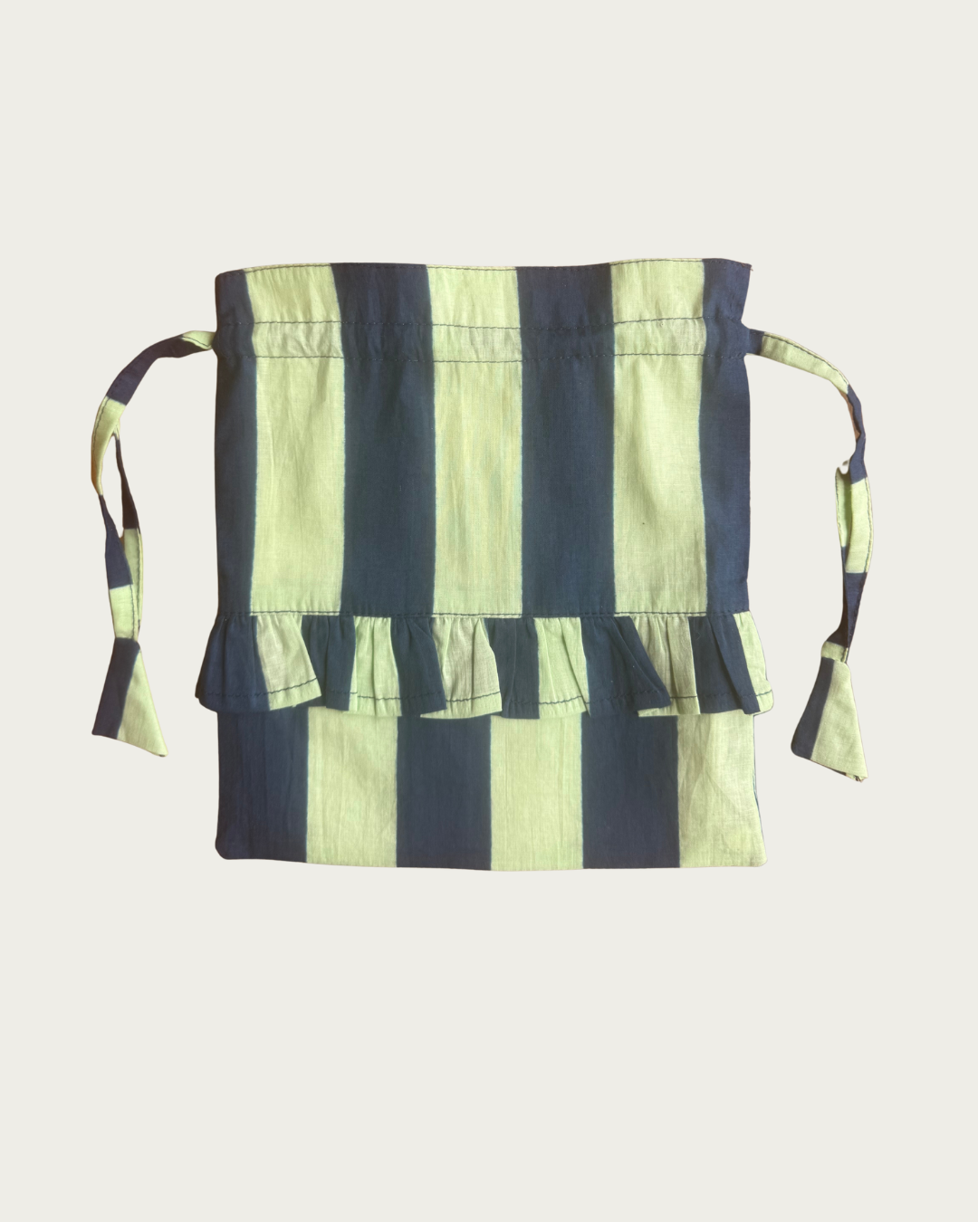 Stripe Frill Pochette Colbolt + Mint