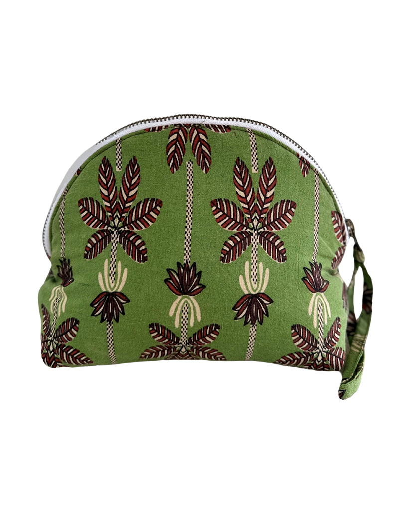 Block Print Pochette Palms