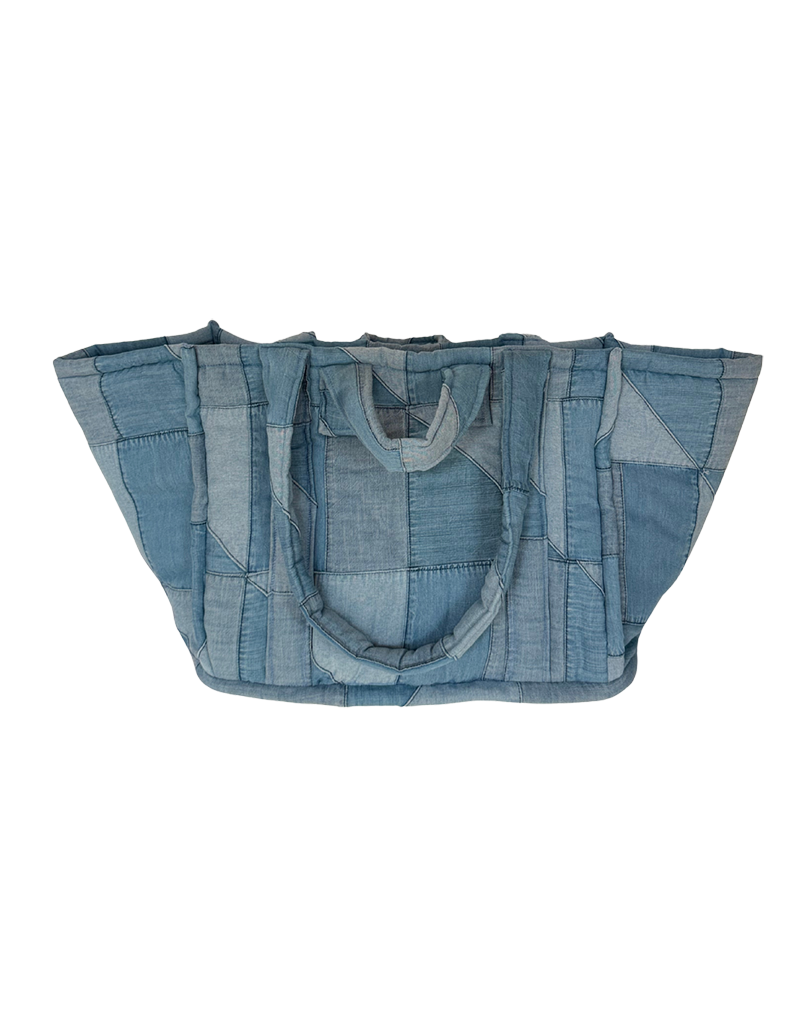 Patchwork Denim Tote Bag