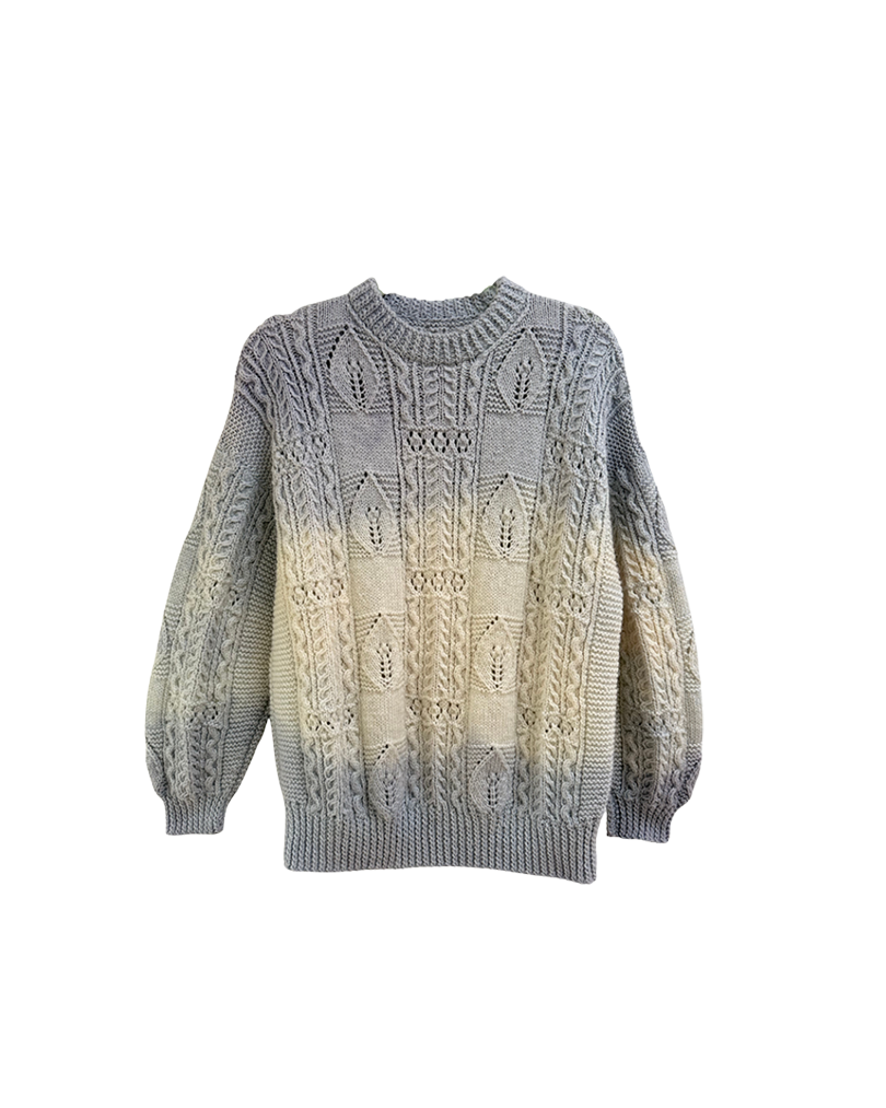 Hand Dyed Aran Blue