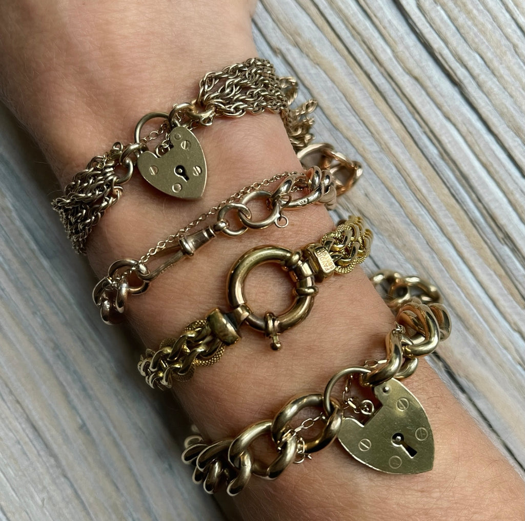 9ct Gold Heavy Chain Bracelet MaisonM