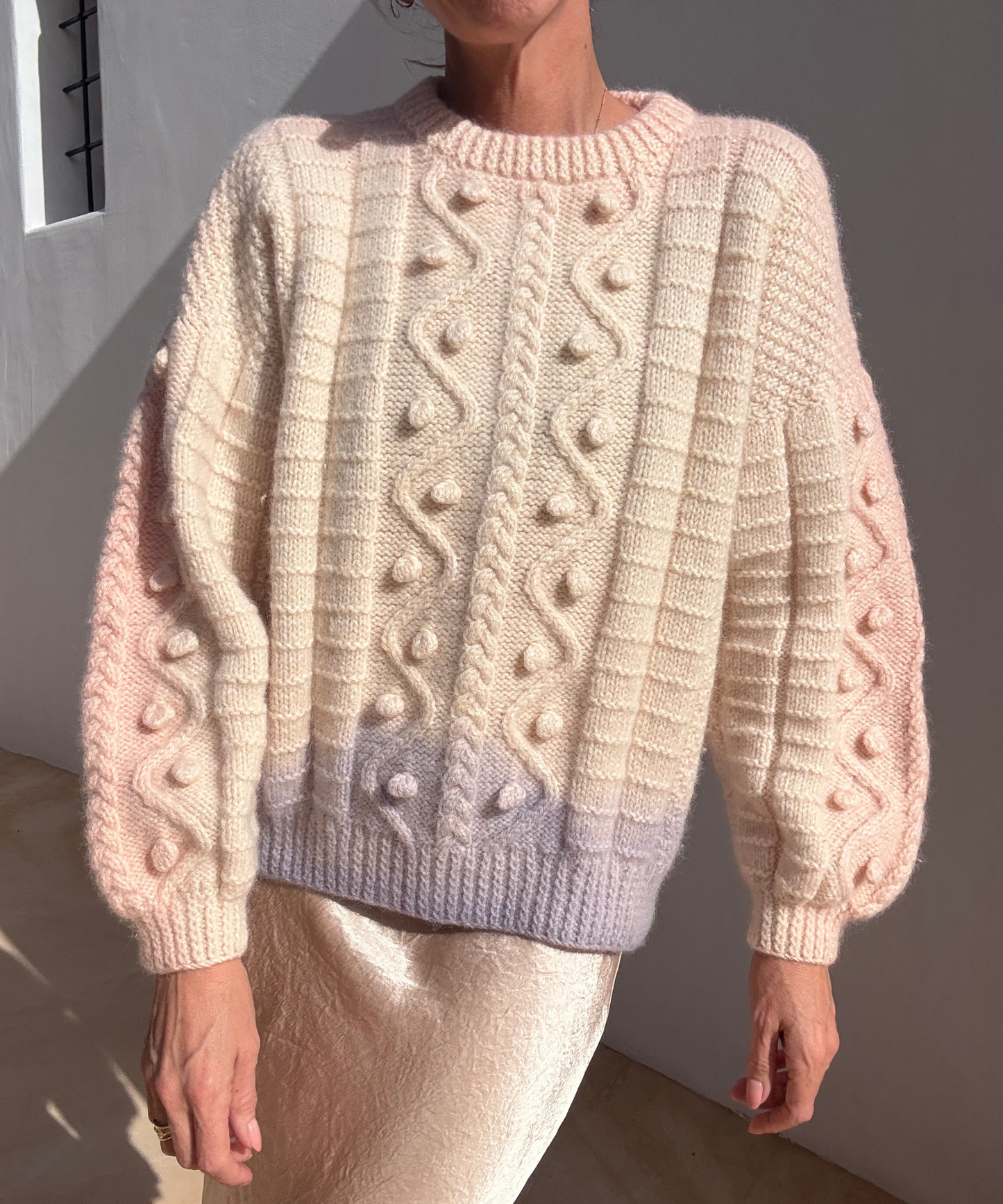 Hand Dyed Aran Pink/Lilac