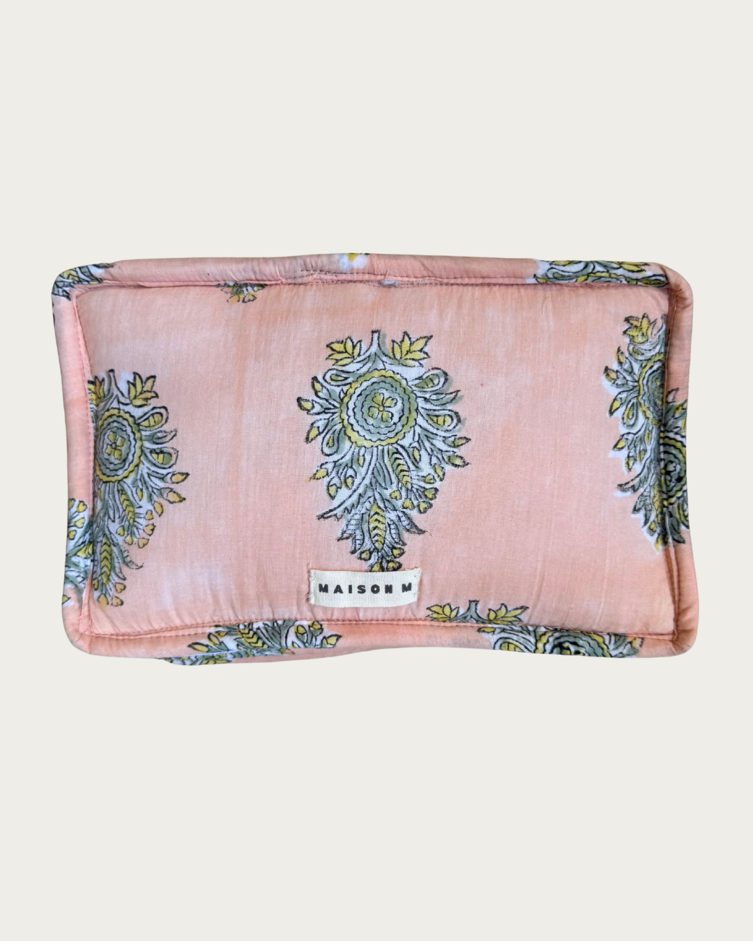 Coral/ Geo Toiletry Pouch