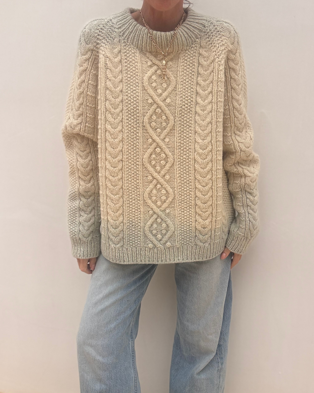 Hand Dyed Aran Pale Sage