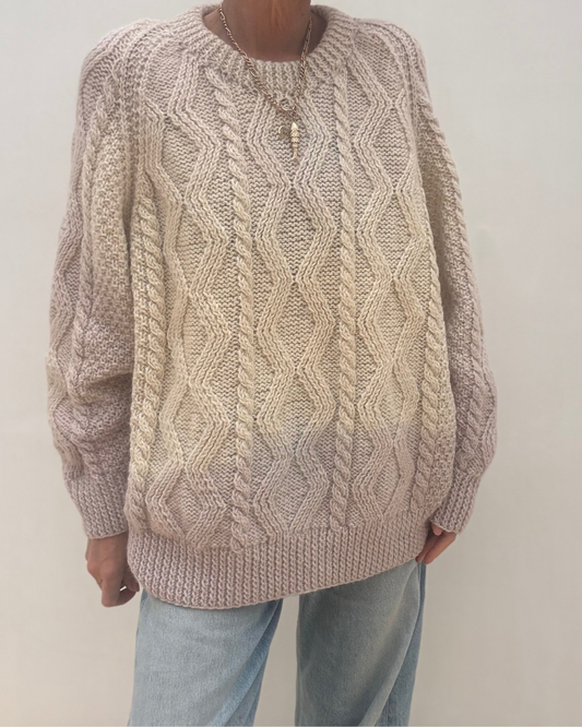 Hand Dyed Aran Bluebell