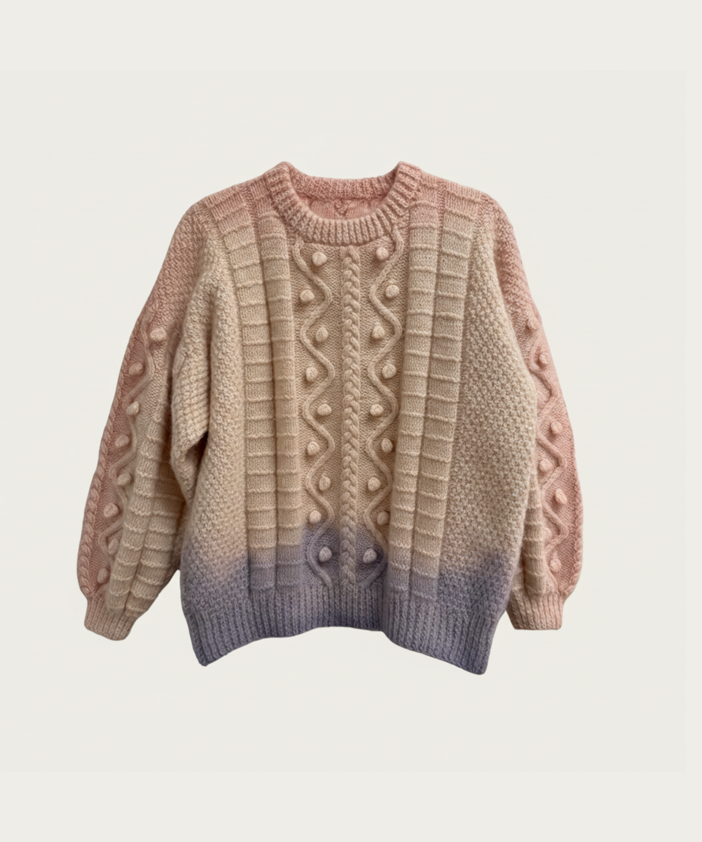 Hand Dyed Aran Pink/Lilac