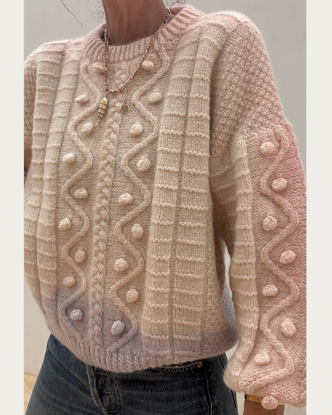 Hand Dyed Aran Pink/Lilac