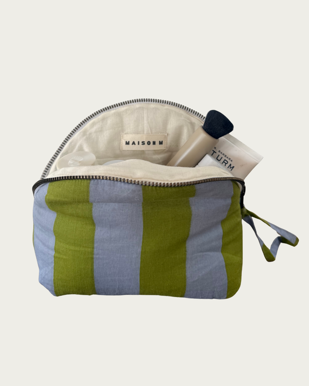 Stripe Pochette Slate + Pickle