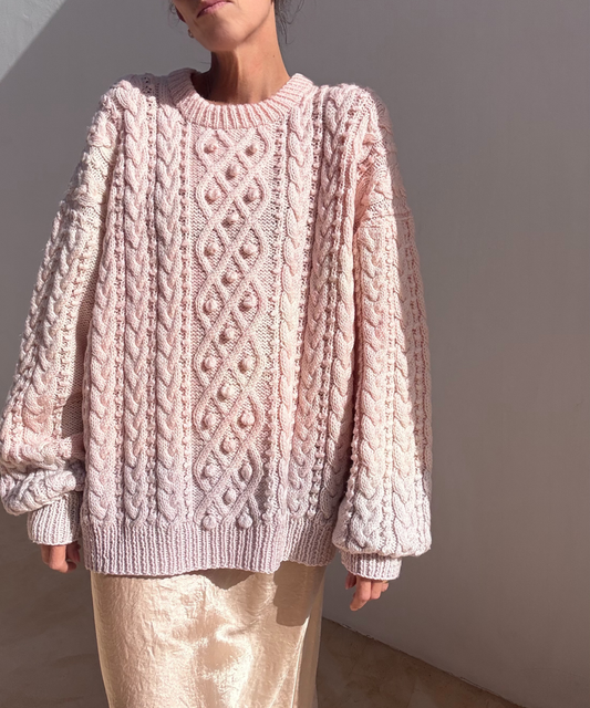 Hand Dyed Aran Pink/Lilac