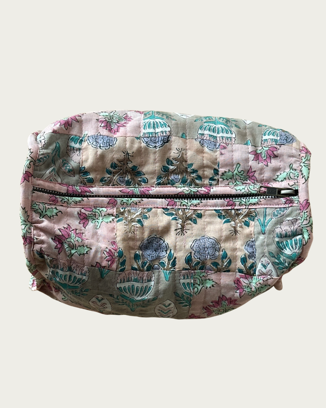 Patchwork toiletry bag