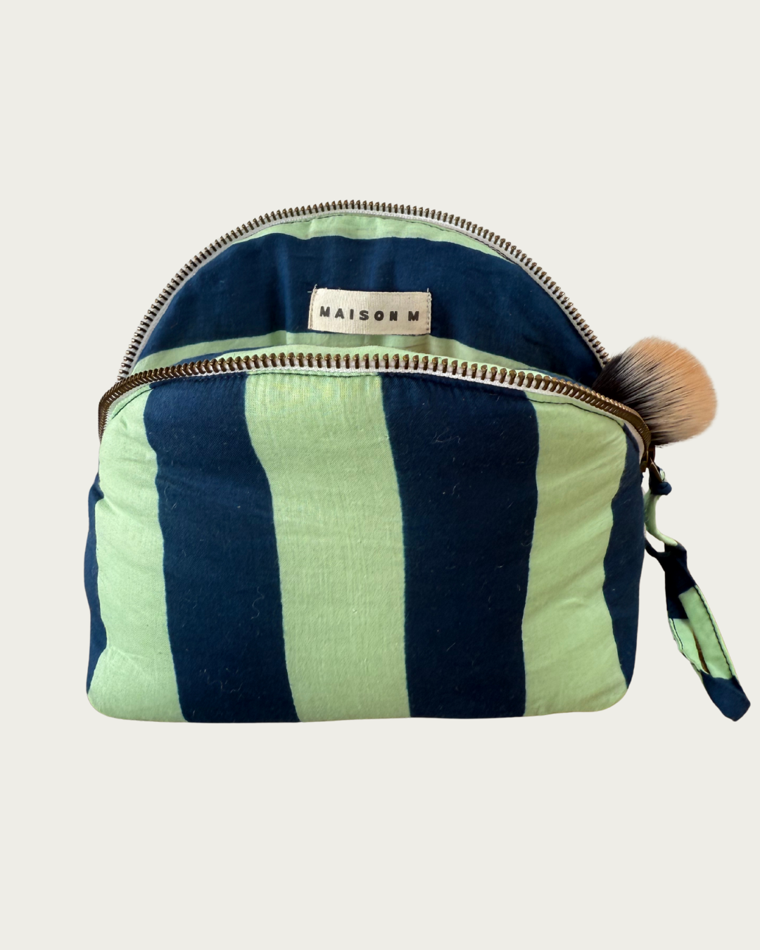 Stripe Pochette Colbolt + Mint