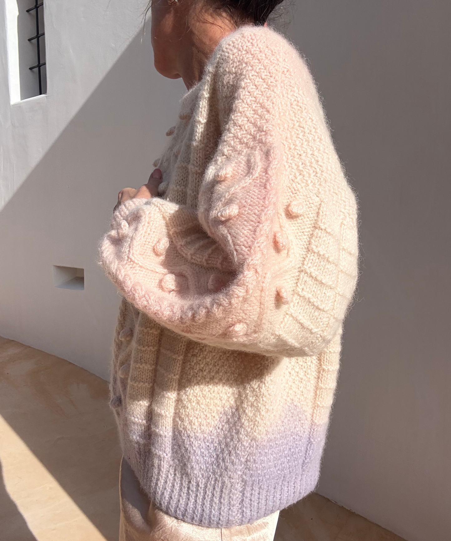 Hand Dyed Aran Pink/Lilac