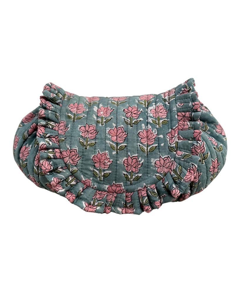Quilted Balloon Bag Washed indigo
