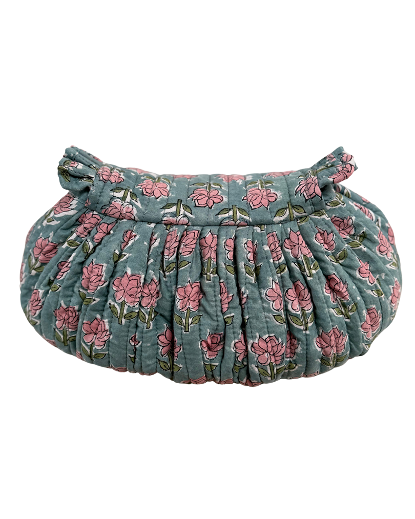 Quilted Balloon Bag Washed indigo