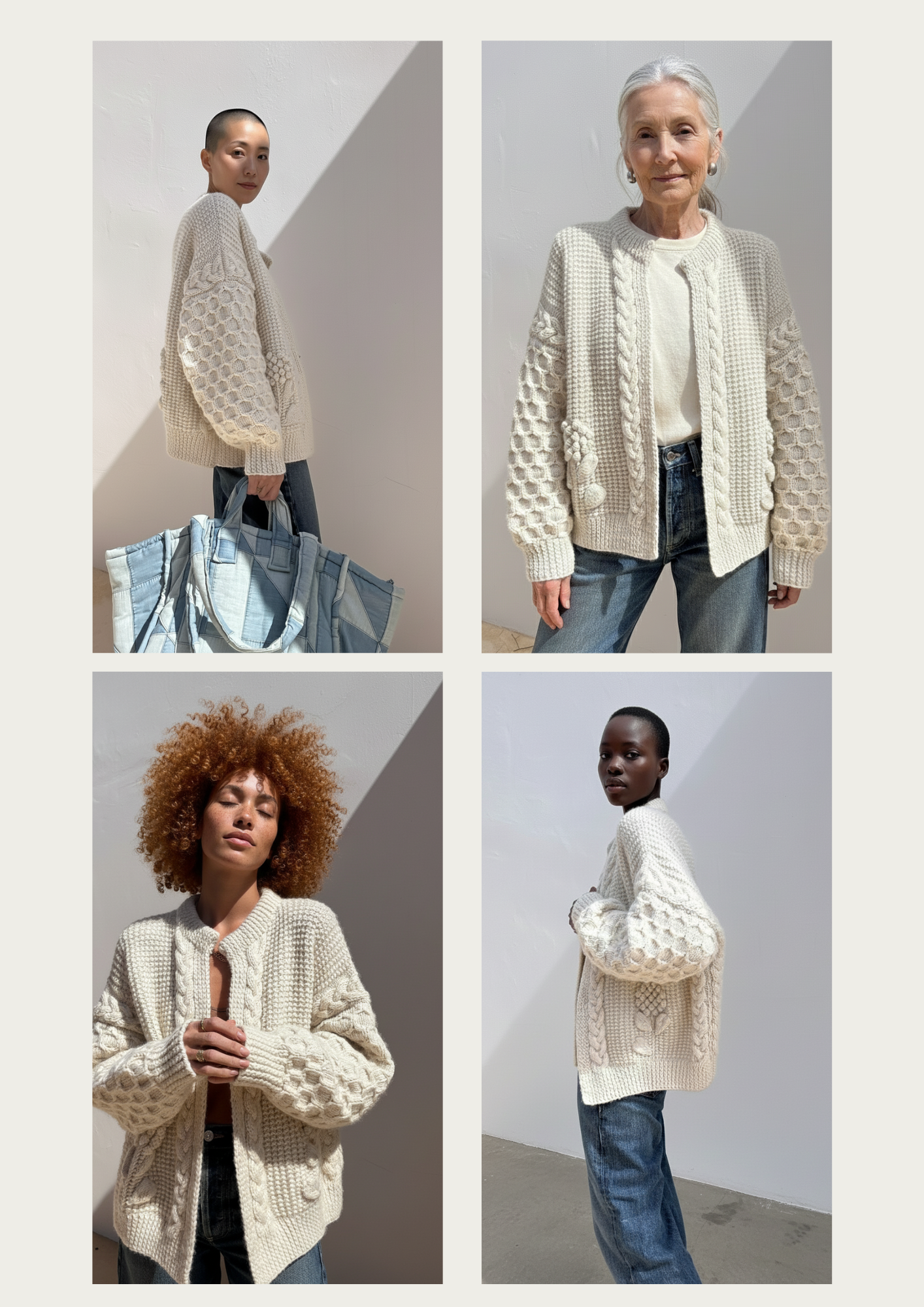 Merino Flowers cardigan KNIT-TO-ORDER. RELEASE 2 - COMING SOON