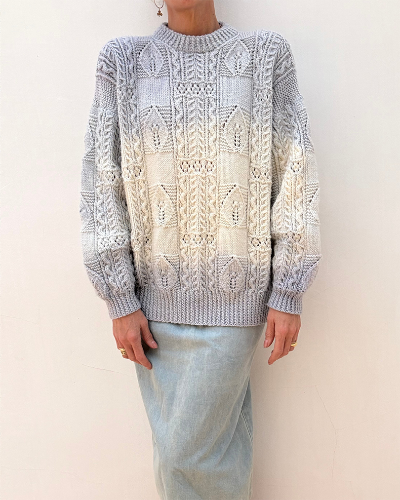 Hand Dyed Aran Blue