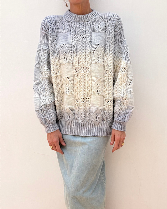 Hand Dyed Aran Blue