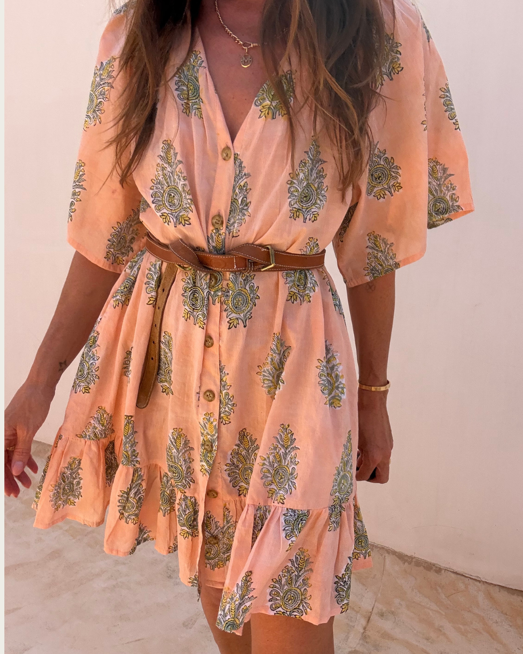 The mini dress - Pink floral