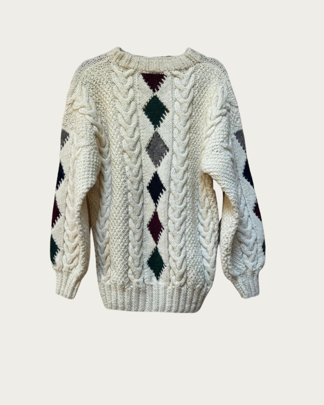 Hand knit - Diamond Aran