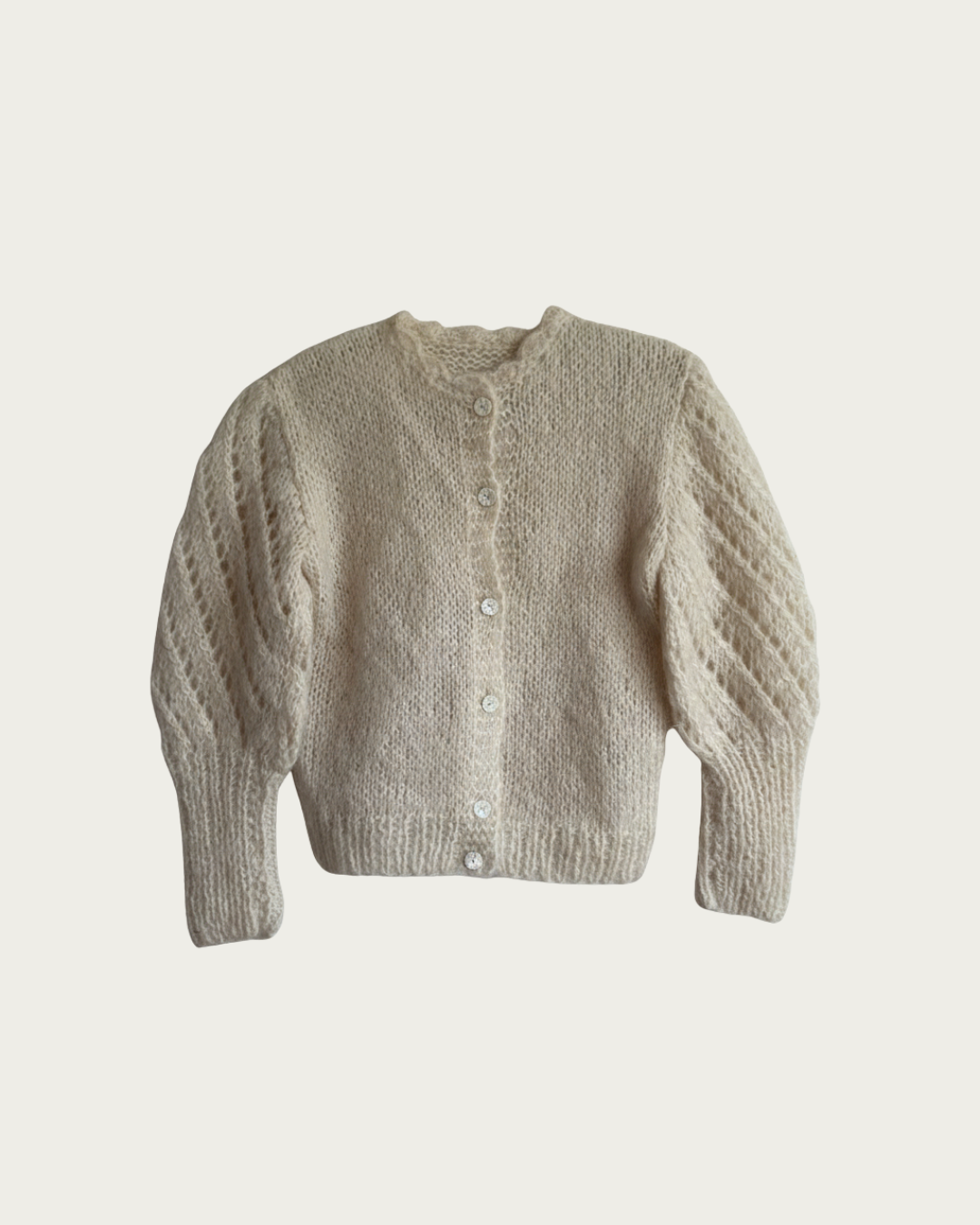 Hand knit - Mohair cardigan