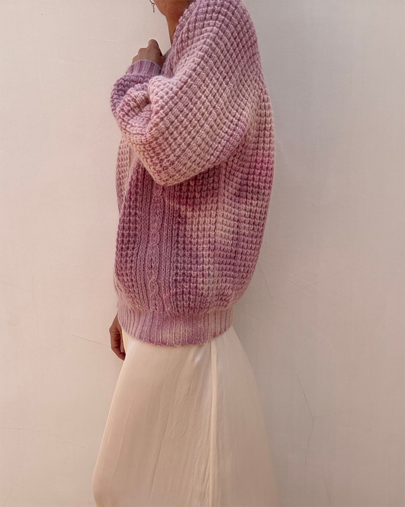 Hand Dyed Aran Lilac