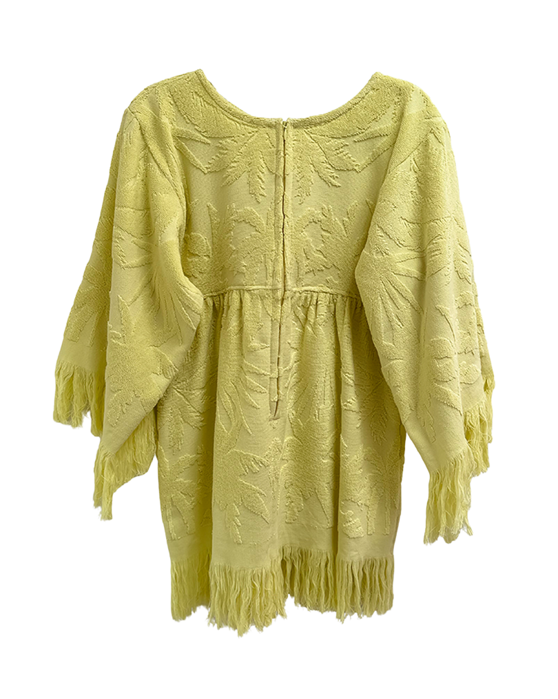 Fringe Towelling Mini Dress