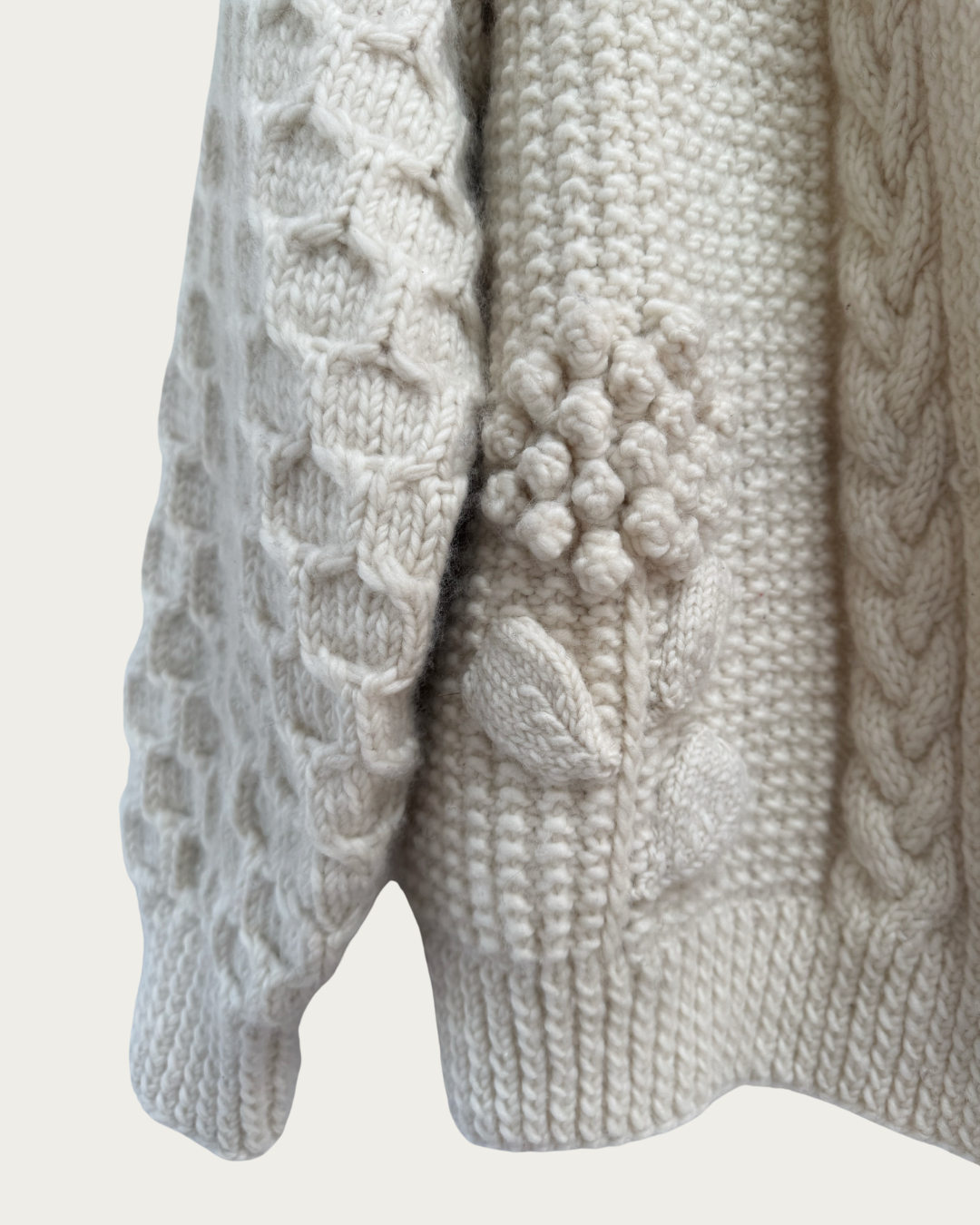 Merino Flowers cardigan KNIT-TO-ORDER. RELEASE 2 - COMING SOON