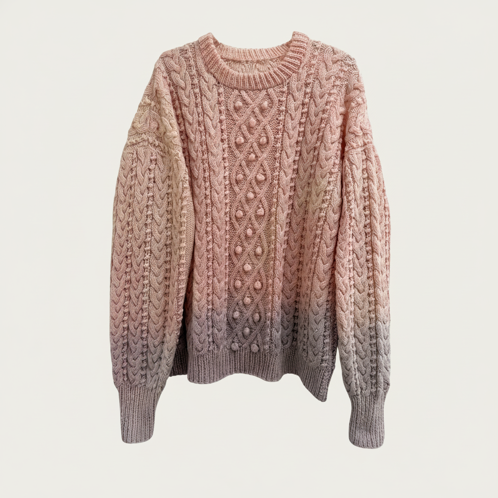 Hand Dyed Aran Pink/Lilac