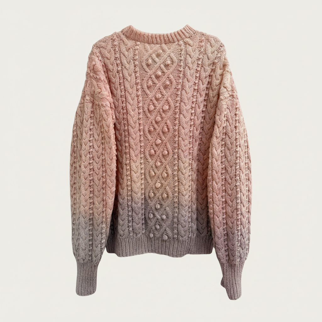 Hand Dyed Aran Pink/Lilac