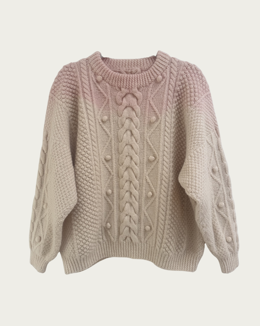 Hand Dyed Aran Pale Pink