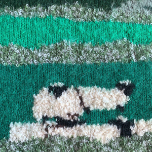 Vintage Sheep Hand Knit - Green