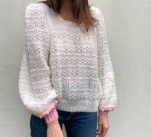 Vintage Hand Knit - Lace Blouson Sleeve