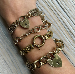 9ct Gold Heavy Chain Bracelet