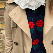 Vintage Cherry Basket Knit