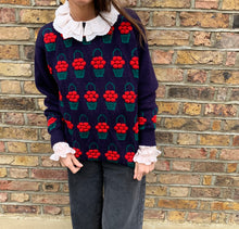 Vintage Cherry Basket Knit