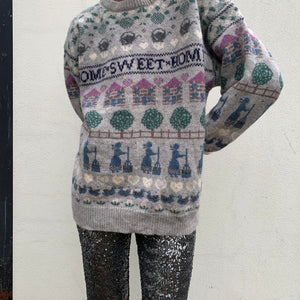Vintage Home Sweet Home Knit