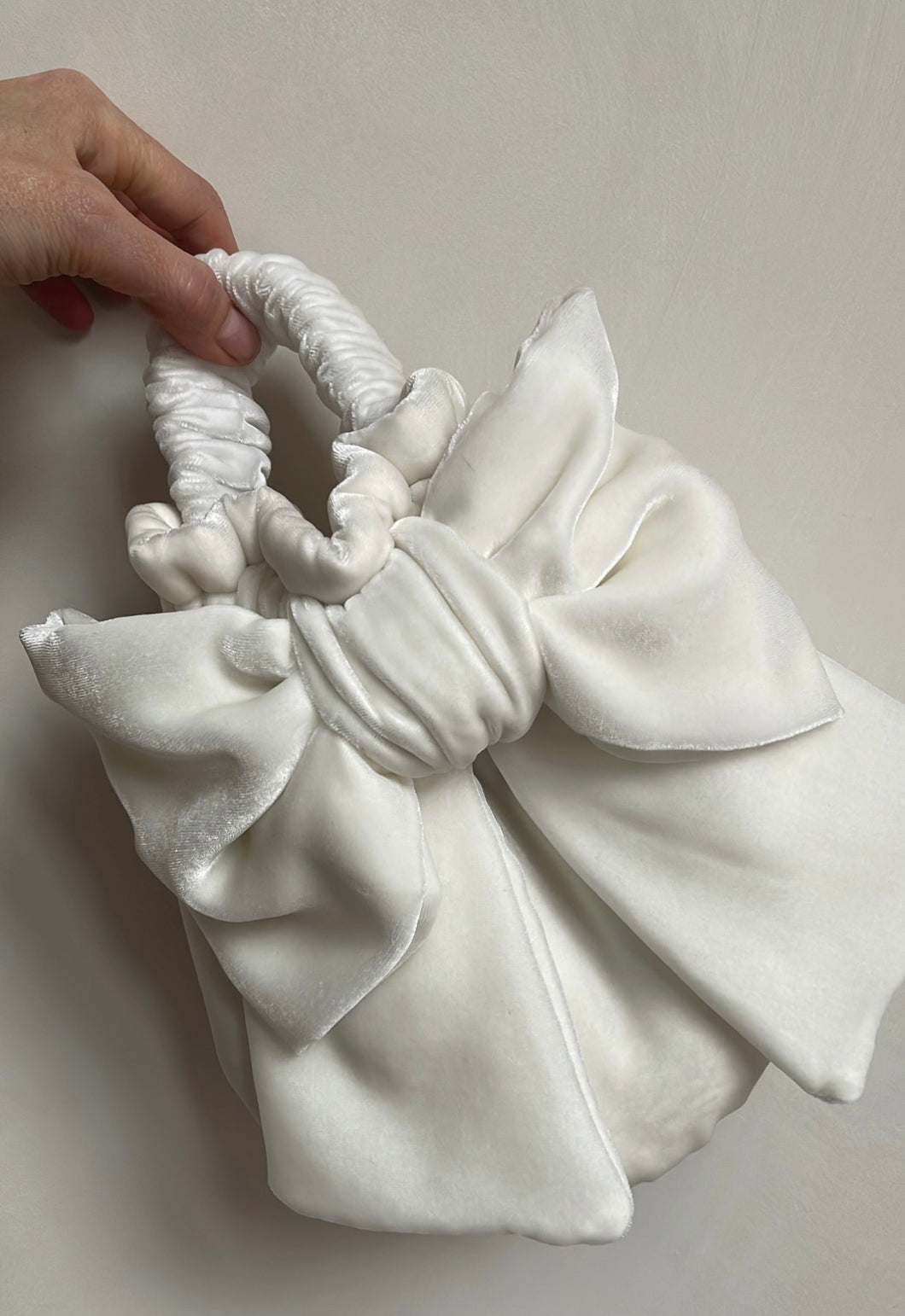 BRIDAL - bespoke velvet pouch. MADE TO ORDER