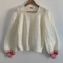 Vintage Hand Knit - Lace Blouson Sleeve