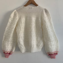 Vintage Hand Knit - Lace Blouson Sleeve