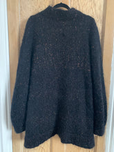 Mohair Cardigan with metallic bronze fleck
