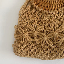 Vintage Macrame Market Basket