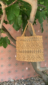 Vintage Macrame Shopper