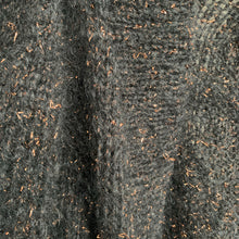 Mohair Cardigan with metallic bronze fleck