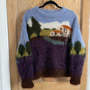 Country scene Hand Knit