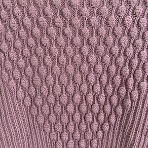 Vintage Mauve Hand Knit Cardigan