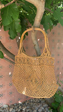 Vintage Macrame Market Basket