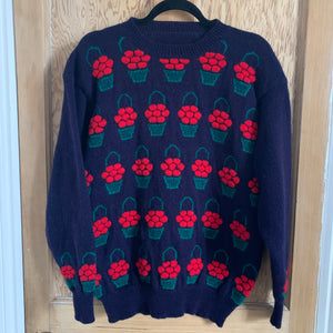 Vintage Cherry Basket Knit