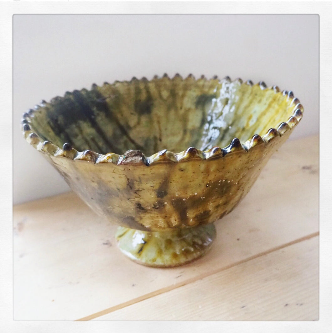Tamegroute Glazed Chalice Bowl